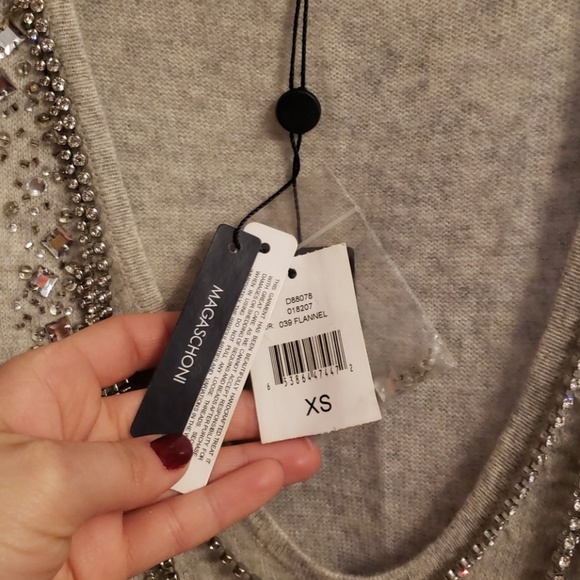 Magaschoni Cashmere Dress with crystal design - Picture 3 of 4